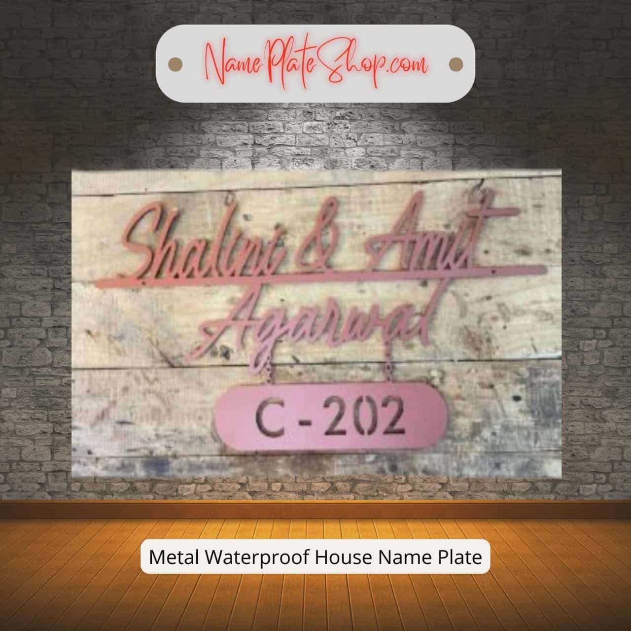 Metal House Name Plate Waterproof NamePlateShop