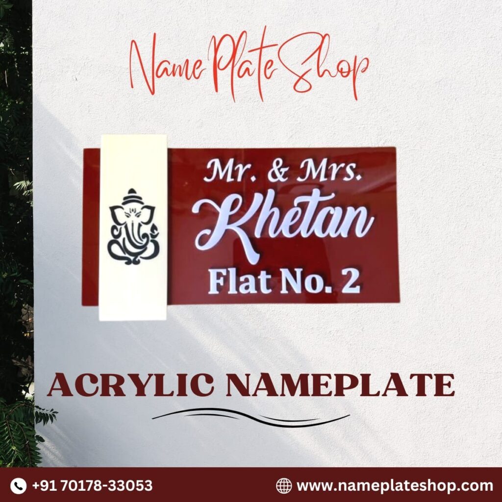 Acrylic Nameplate Collection Contact NamePlateShop 1