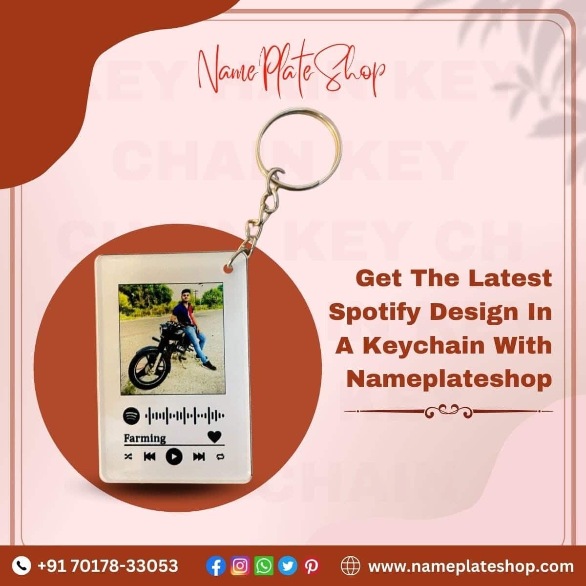 Get A Newly Designed Spotify Keychain From NamePlateShop