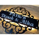 Metal Designer LED Name Plate waterproof 2