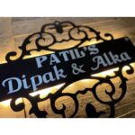 Metal Designer LED Name Plate waterproof 3