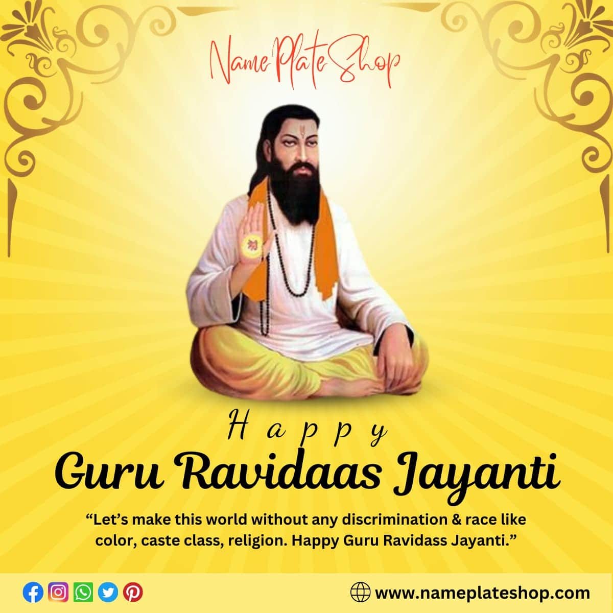 Happy Guru Ravidas Jayanti To All Of You 2