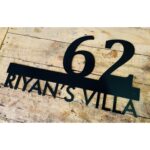 Metal House Name Plate waterproof 2