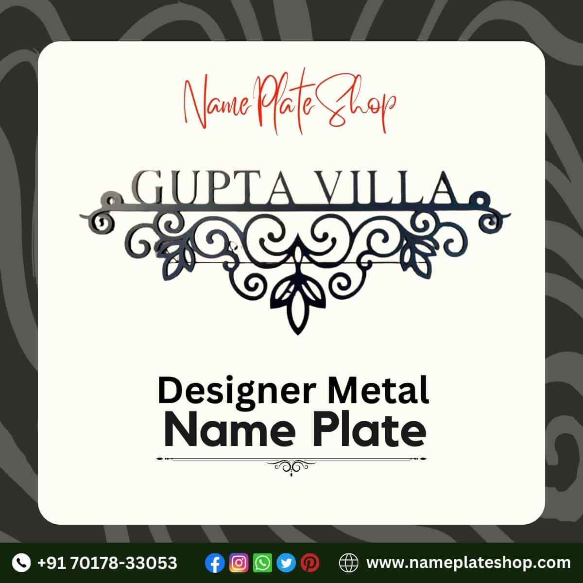 New Designer Metal Name Plate Shop In Bulk 2