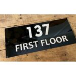 Acrylic House Number Name Plate 2