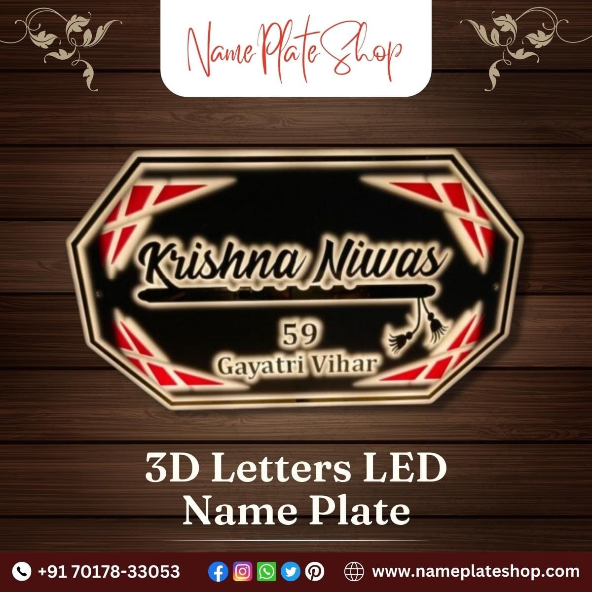 Best Personalized 3D Letters LED Nameplates Online