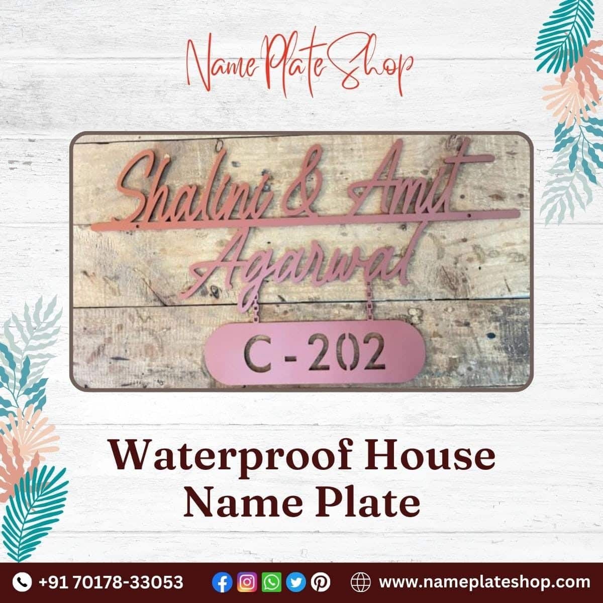 Best Waterproof House Nameplate Buy Online