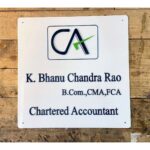 Chartered Accountant Acrylic LED Name Plate 2