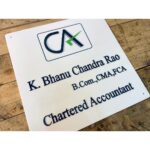 Chartered Accountant Acrylic LED Name Plate 3