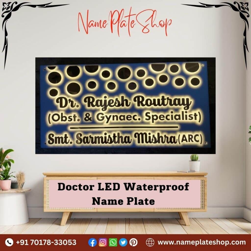 New Waterproof LED Name Plates In Delhi Buy Online 2