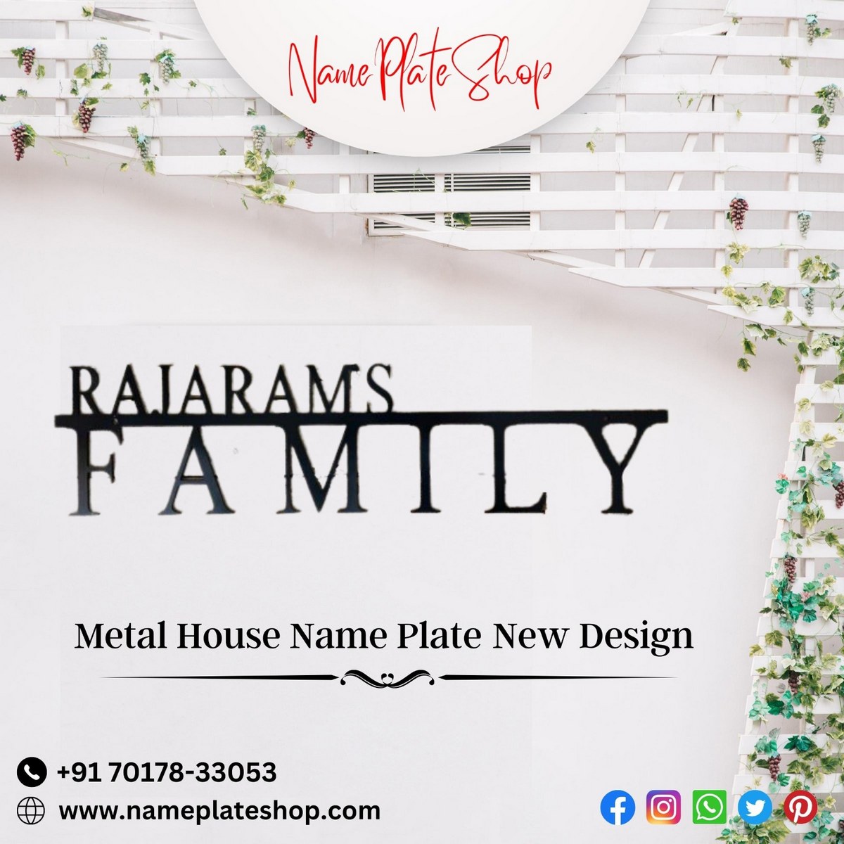 Stunning Metal House Nameplate Designs for Your Home