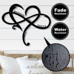 Personalized Couple Infinity Heart Metal Sign 4