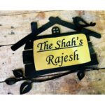 Acrylic Home Name Plate customizable design 3