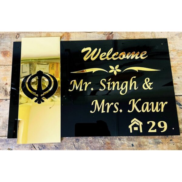 Designer Acrylic Name Plate waterproof