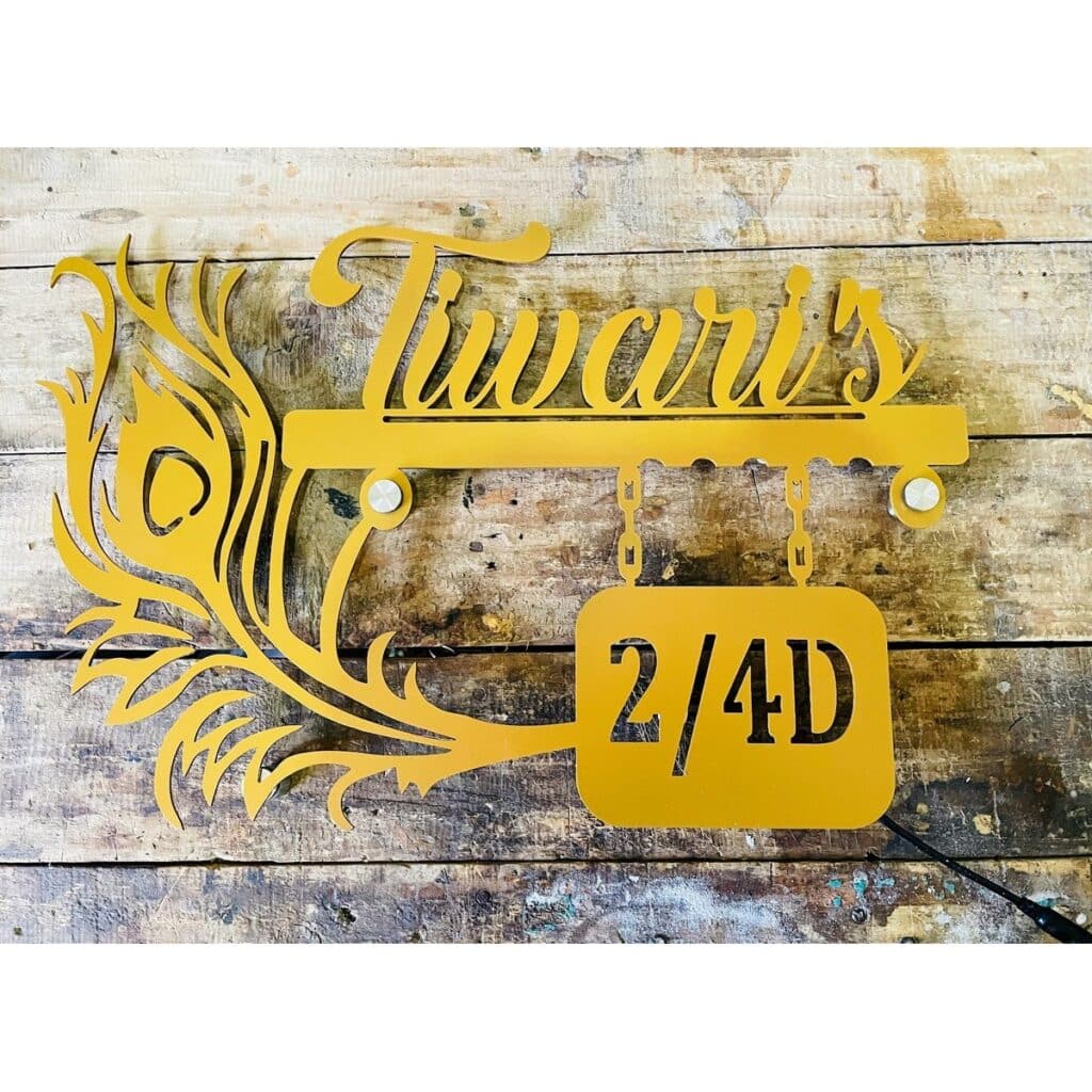 Company Acrylic Wall Name Plate Customizable