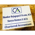 Chartered Accountant Acrylic Letters Name Plate 2