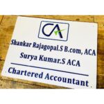 Chartered Accountant Acrylic Letters Name Plate 3