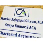 Chartered Accountant Acrylic Letters Name Plate 4