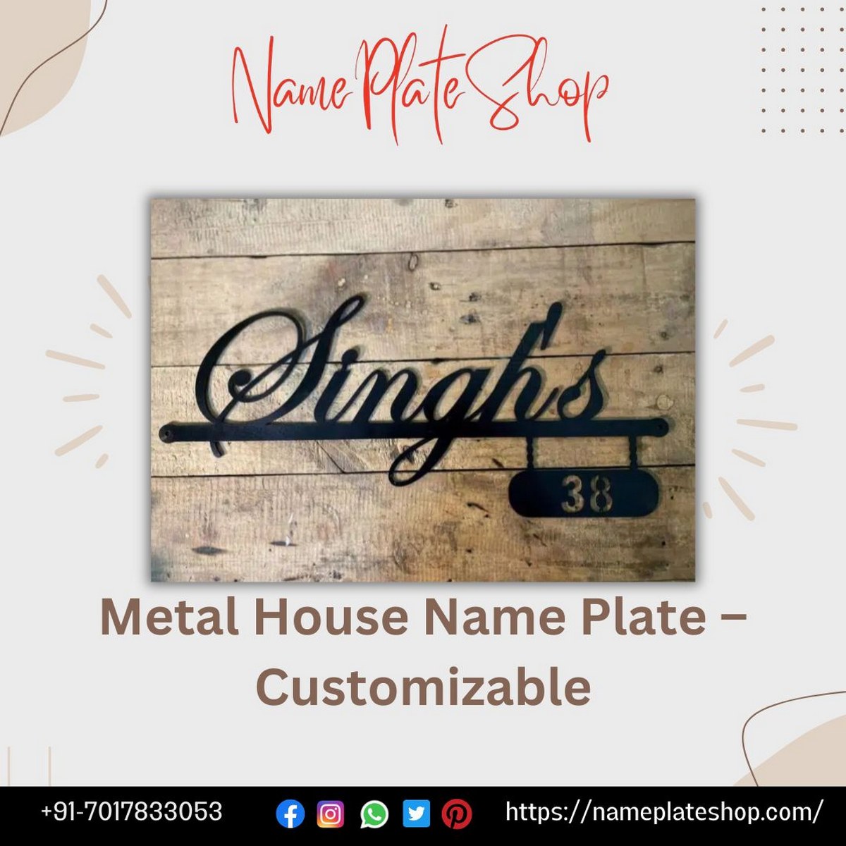 Best Customized Metal House Nameplate Elevate Your Home