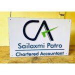 Chartered Accountant Acrylic LED Name Plate 3