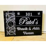 LED Home Acrylic Name Plate – Waterproof1