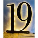 LED Metal House Number Plate 2