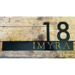 Metal House Laser Cut Name Plate