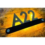 Metal LED House Number plate waterproof SS 304 Metal 4