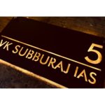 Metal LED Name Plate Black Finish waterprof 2