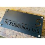 Metal LED Name Plate Black Finish waterprof 3