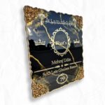 Royal Look Theme Resin Coated Black Nameplate1