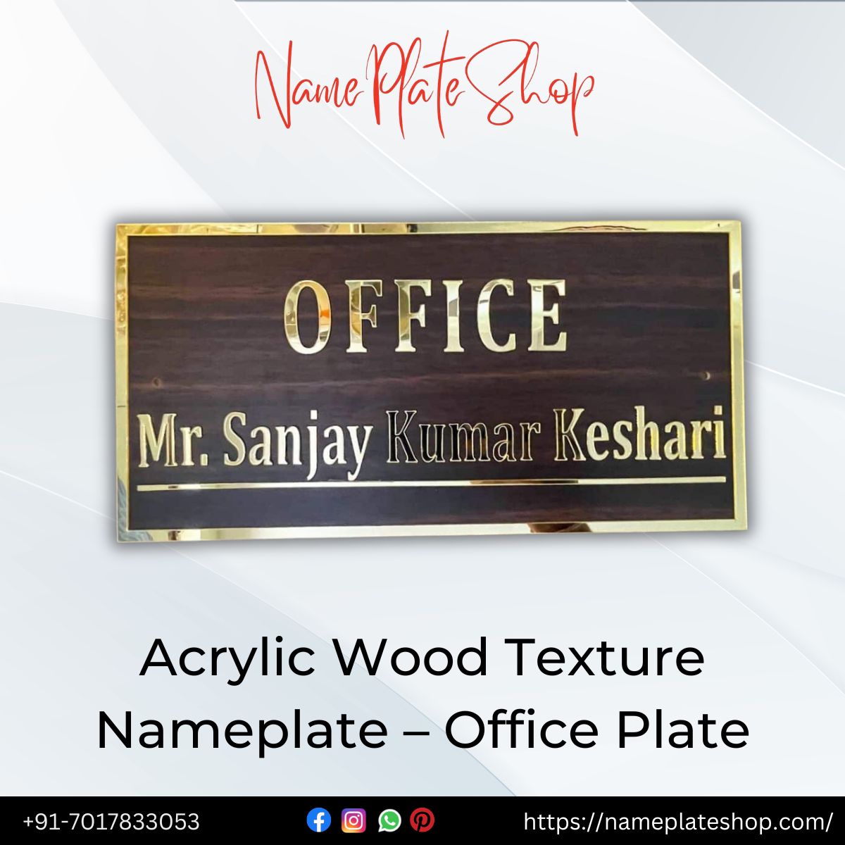 Wooden Nameplates by NameplateShop Elevate Your Entrance