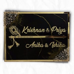 Black Coated Resin Nameplate