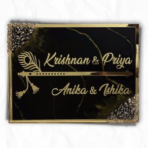 Black Coated Resin Nameplate