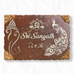 Brown Resin Coated Nameplate