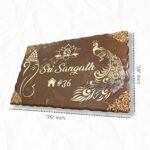 Brown Resin Coated Nameplate 3