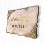 Golden Crystal Resin Nameplate 2
