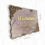 Golden Crystal Resin Nameplate 3