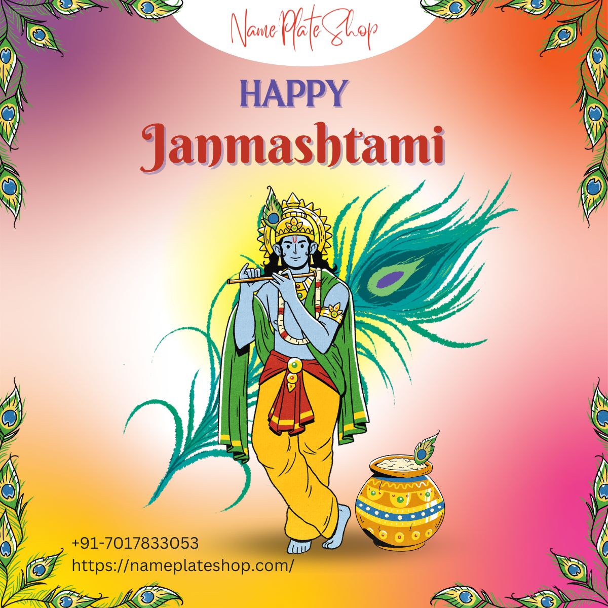 Happy Krishna Janmashtami To All of You NamePlateShop