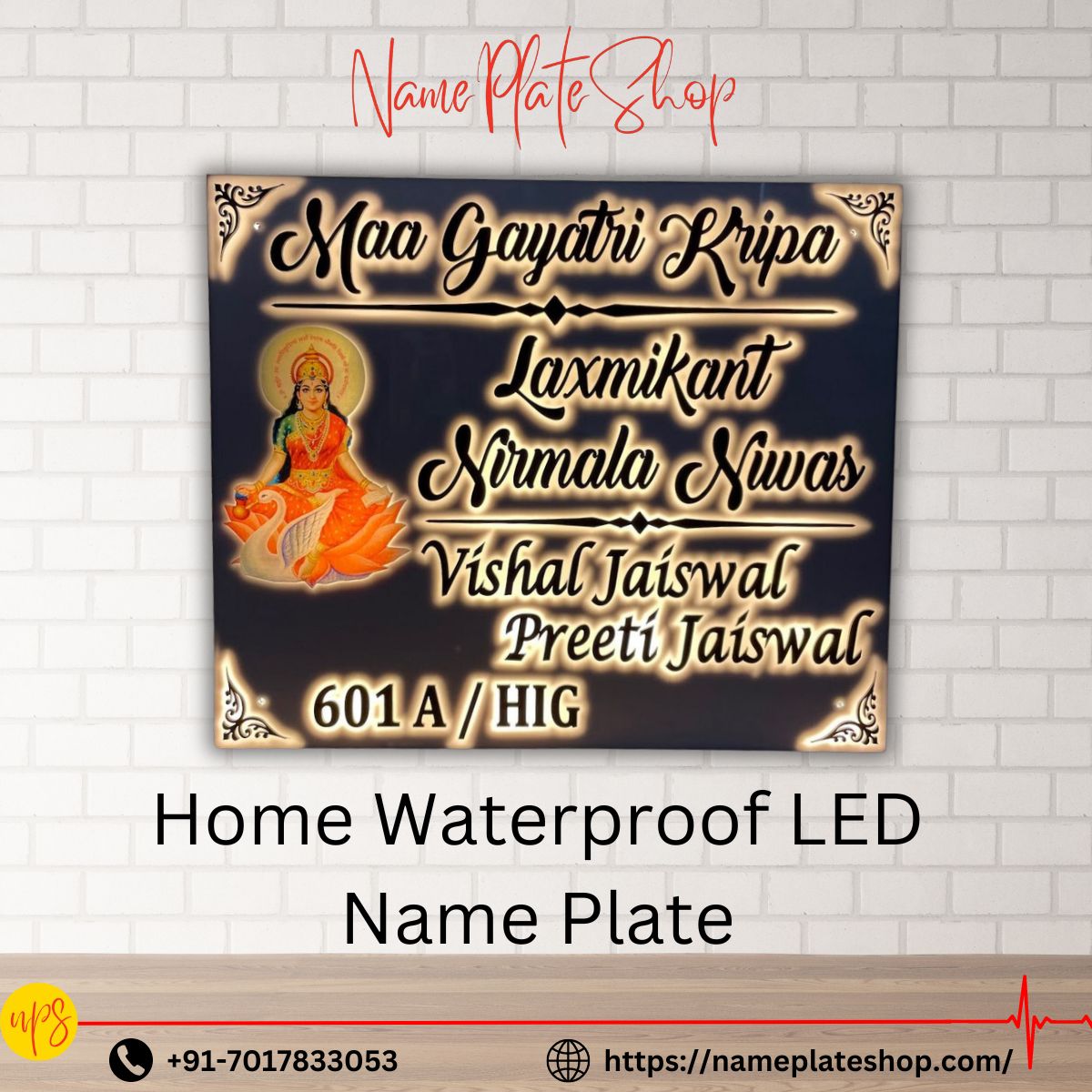 Led Light Nameplates Stand Out with Style NameplateShop