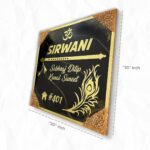 Premium Black Resin Nameplate 3