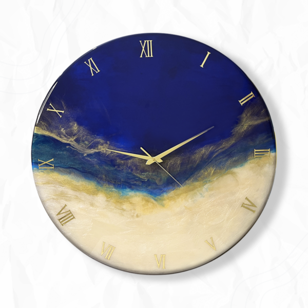 Wall Clock Resin Wall Clock Premium Wall Clock Home Decor Clock Blue Wall Clock Ocean Wall Clock