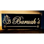 Stainless Steel 304 LED Home Customizable Name Plate