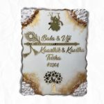 White Resin Coated Nameplate