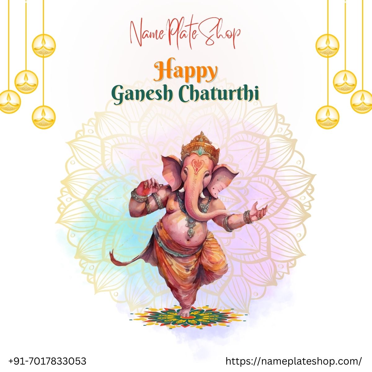 Wishing You a Blessed Ganesh Chaturthi from NameplateShop