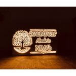 Acrylic LED Home Name Plate Tree Design