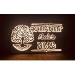 Acrylic LED Home Name Plate Tree Design2