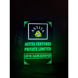 Company LED Acrylic Name Plate waterproof