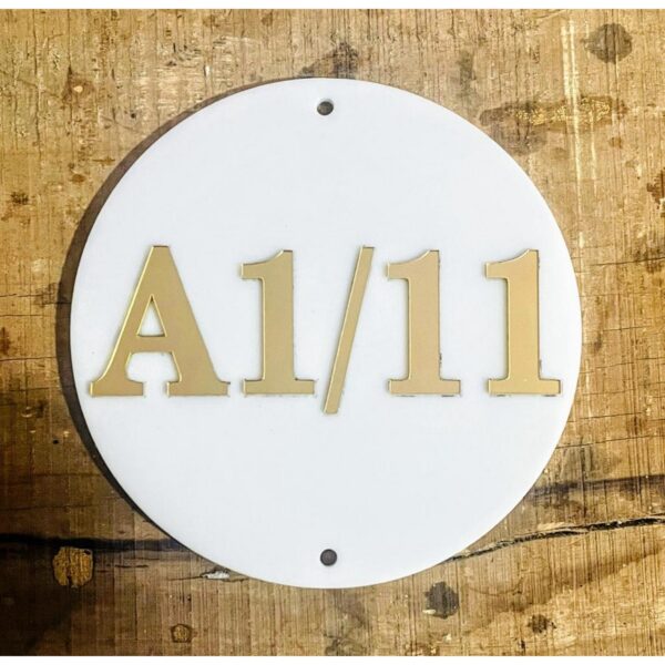 Acrylic Door Number Plate