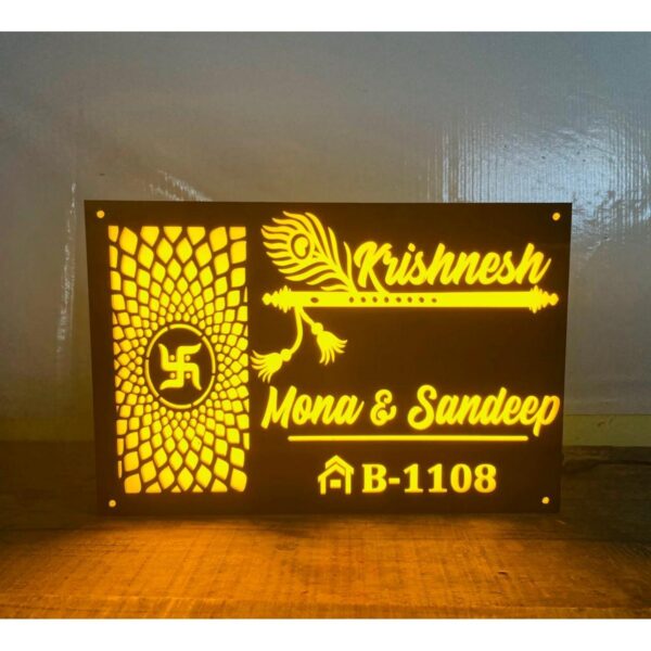 Acrylic Laser Cut Waterproof LED Name Plate3